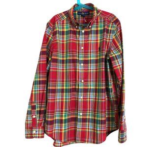 Ralp Lauren Boy NWOT Plaid Button Shirt Size:L(14-16)
